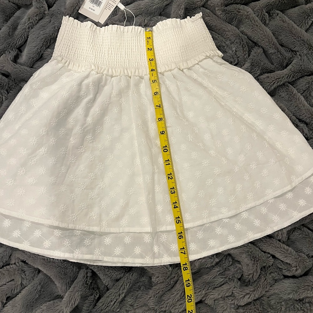NWT Rails Addison white embroidered daises skirt size xs - Picture 12 of 14